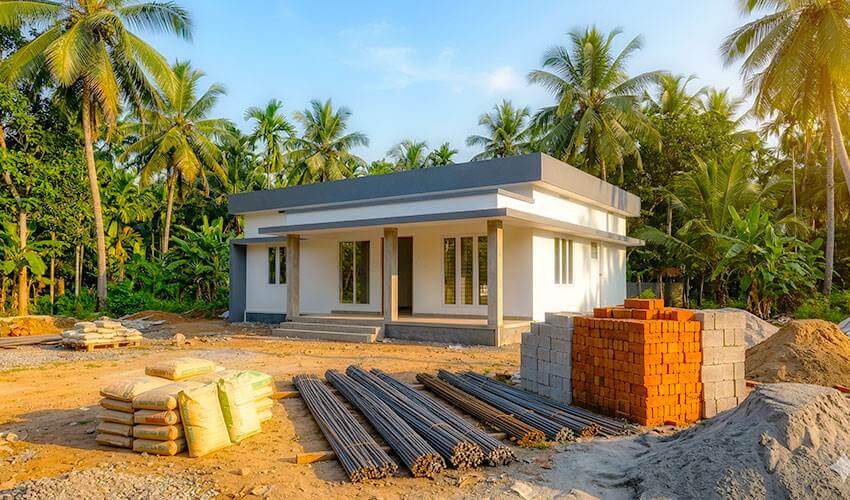 1000 sq ft house construction cost in kerala